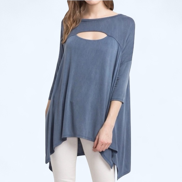 Tunic Muted Blue Color - Picture 1 of 5